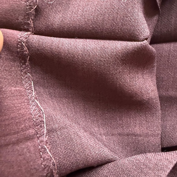 Vintage MaxMara Burgundy Midi Pleated Skort size 4 - Picture 5 of 6